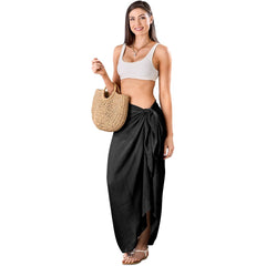 Hawaii Multi-Function Scarf & Sarong - Black-0