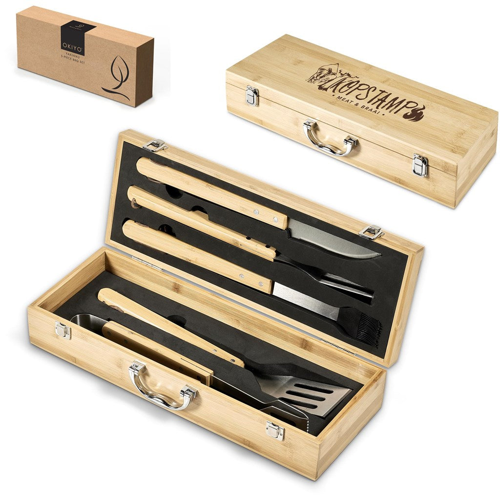 Okiyo Yakiniku Bamboo 5-Piece Braai Set-12