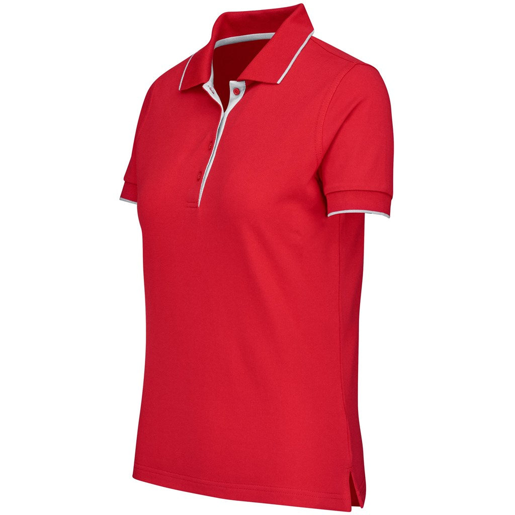 Ladies Wentworth Golf Shirt - Red-3