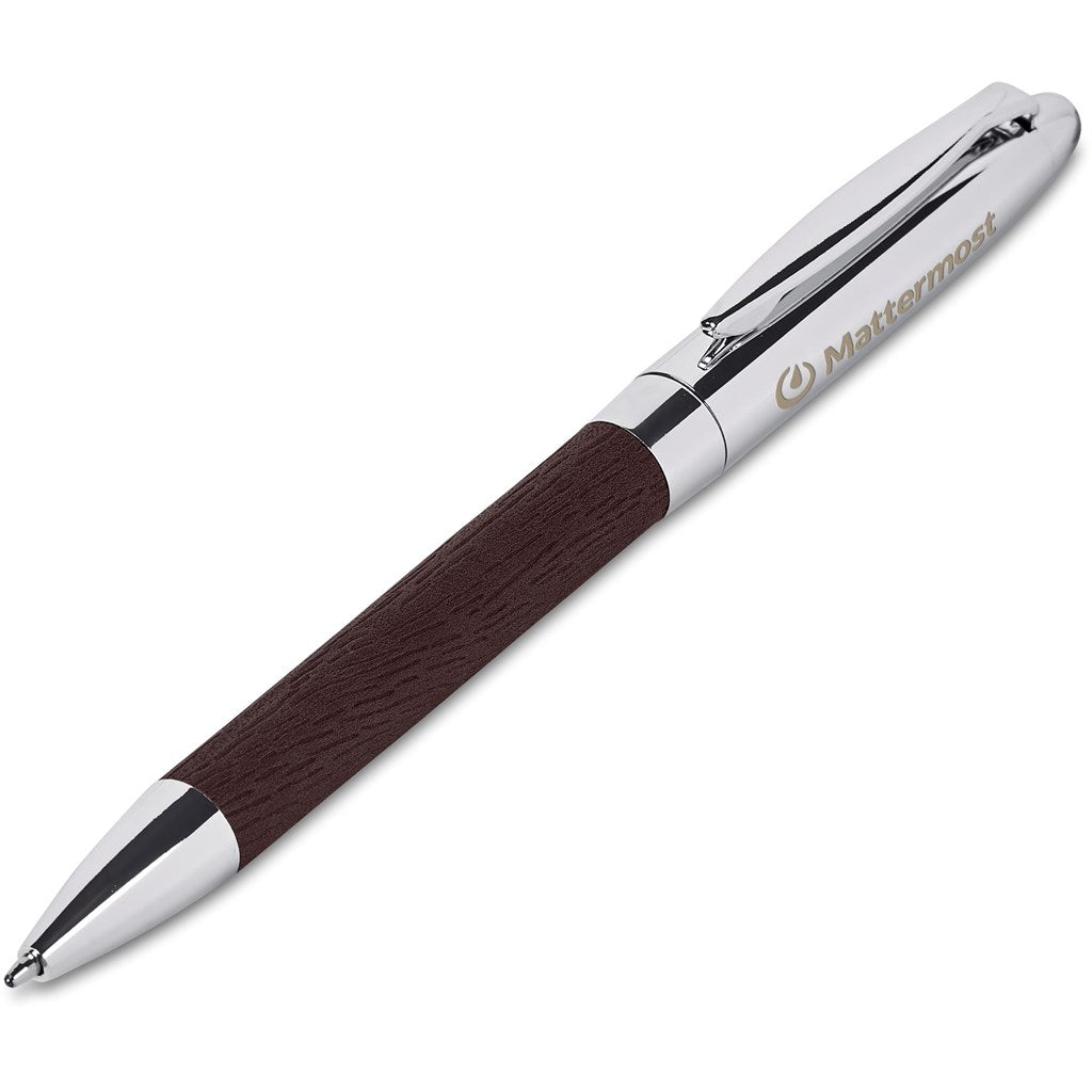 Oakridge Ball Pen In Pouch - Brown-3