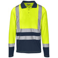 Long Sleeve Surveyor Two-Tone Hi-Viz Golf Shirt
