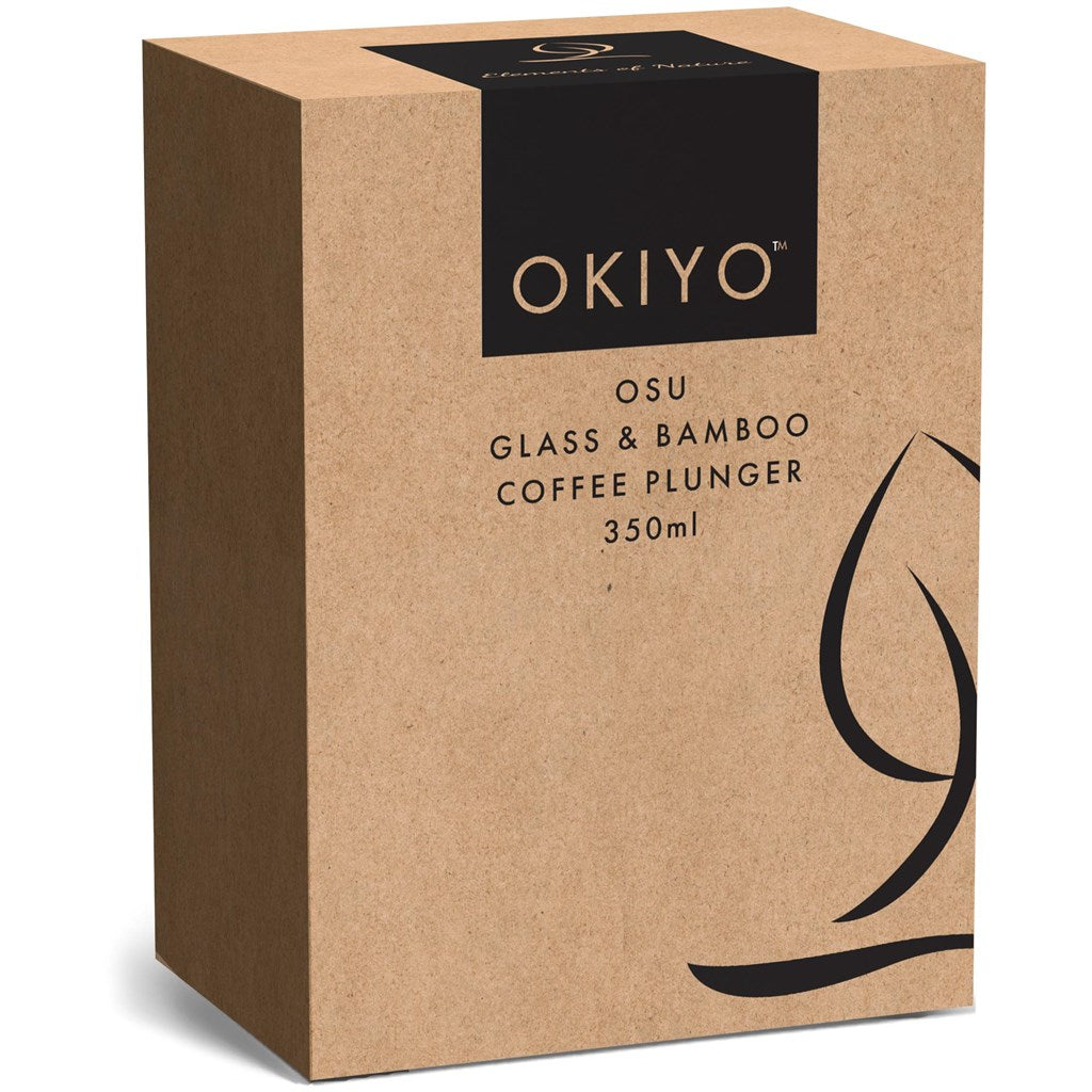 Okiyo Osu Glass & Bamboo Coffee Plunger - 350ml-7