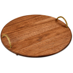 Okiyo Homegrown Large Round Hardwood Food Platter-1