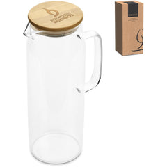 Okiyo Hamana Glass & Bamboo Water Jug - 1.5 Litre-1