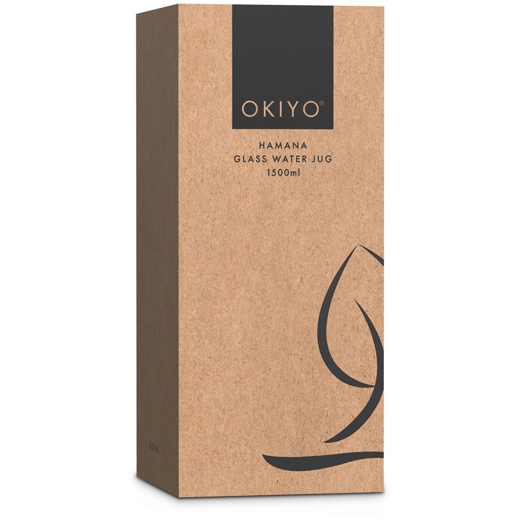 Okiyo Hamana Glass & Bamboo Water Jug - 1.5 Litre-4