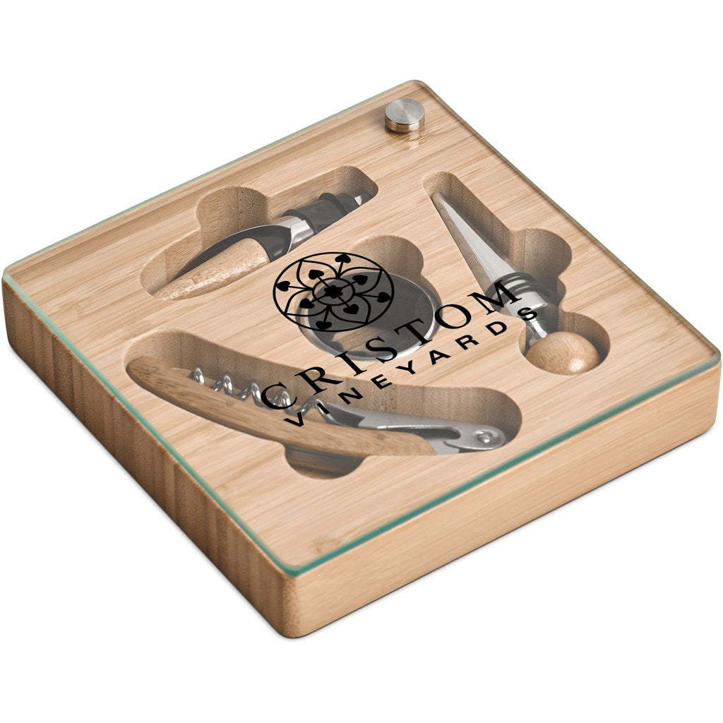 Okiyo Budonoki Bamboo Wine Accessories set-3