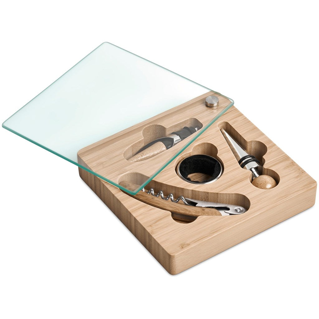 Okiyo Budonoki Bamboo Wine Accessories set-5