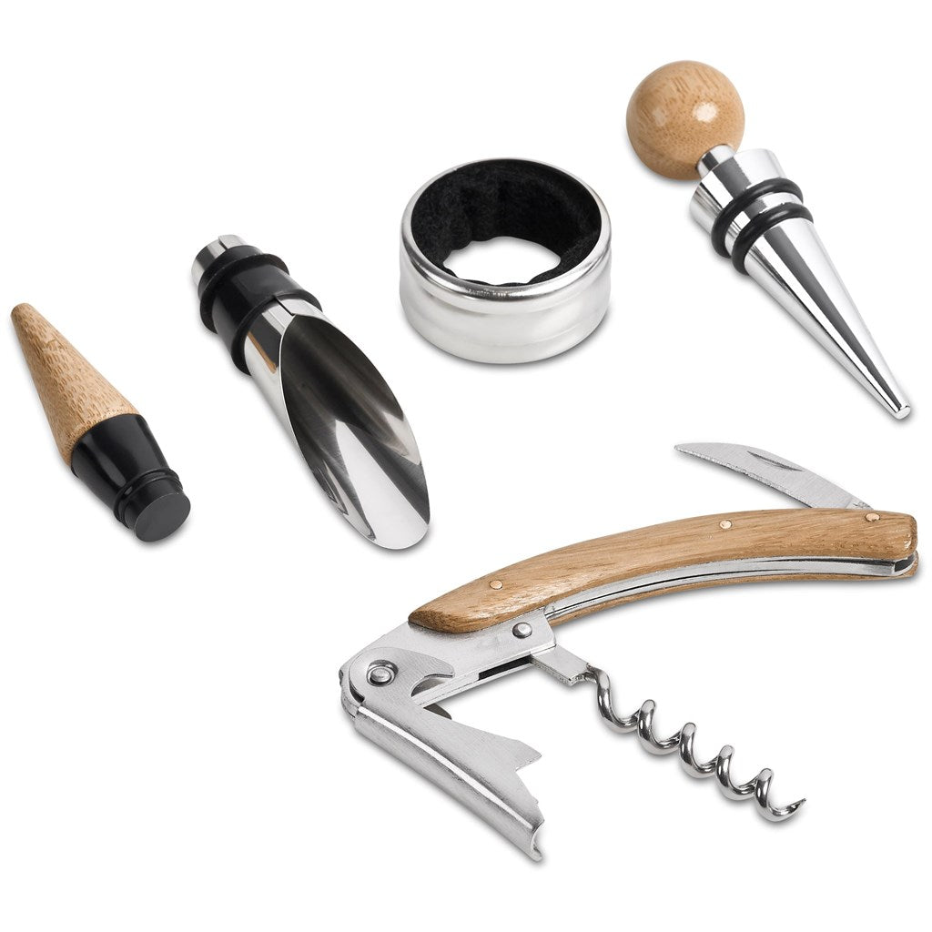 Okiyo Budonoki Bamboo Wine Accessories set-7
