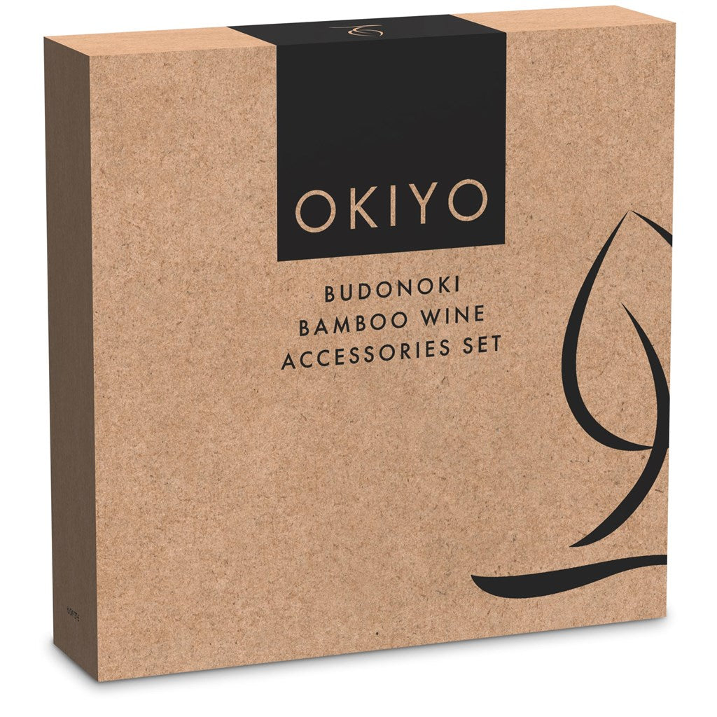 Okiyo Budonoki Bamboo Wine Accessories set-11