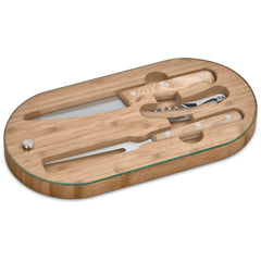 Okiyo Suraisu Bamboo Food & Wine Set-2