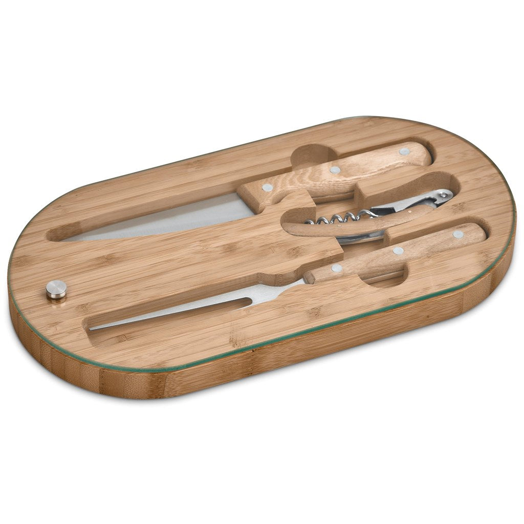 Okiyo Suraisu Bamboo Food & Wine Set-3