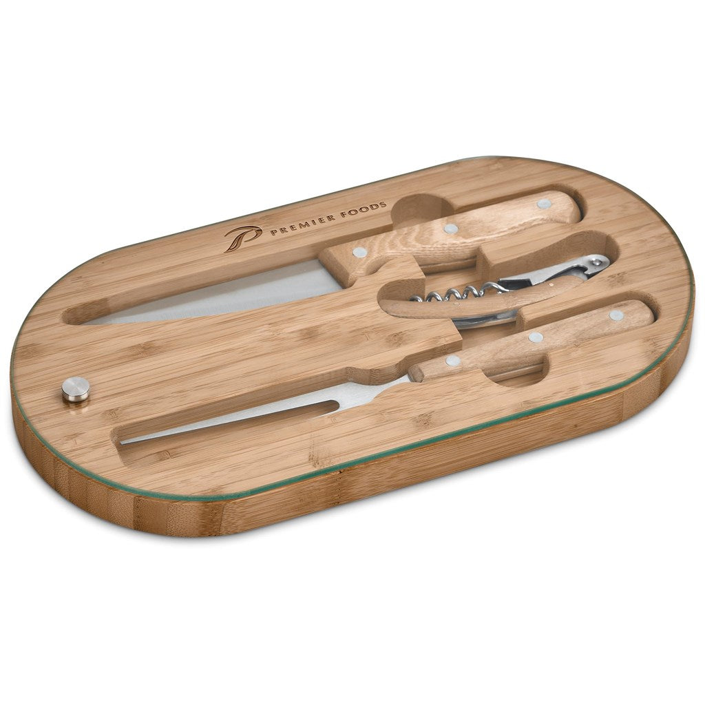 Okiyo Suraisu Bamboo Food & Wine Set-2