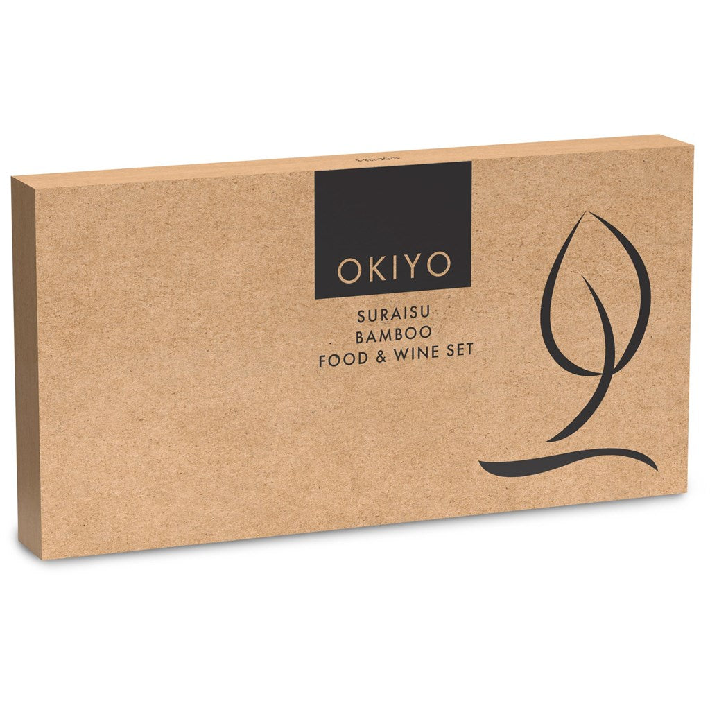 Okiyo Suraisu Bamboo Food & Wine Set-9