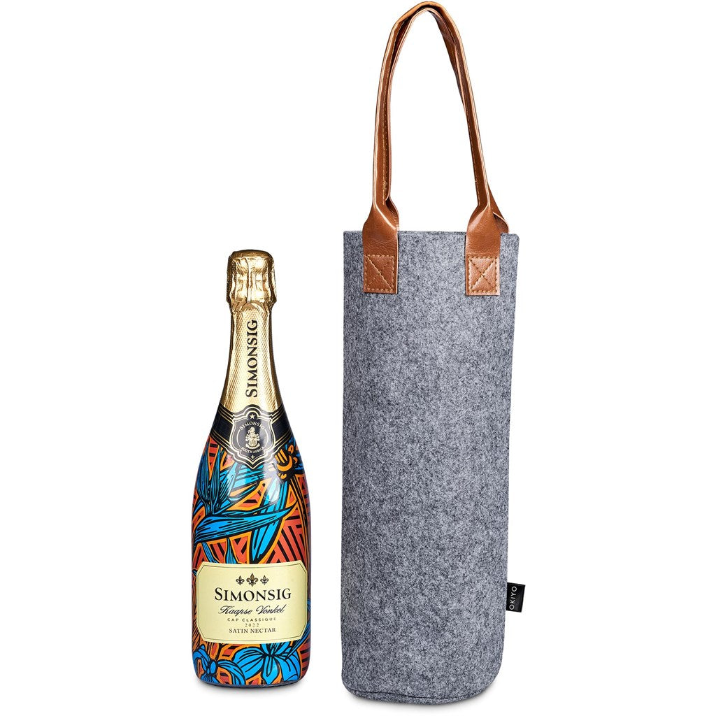 Okiyo Tahada RPET Felt Wine Tote-4