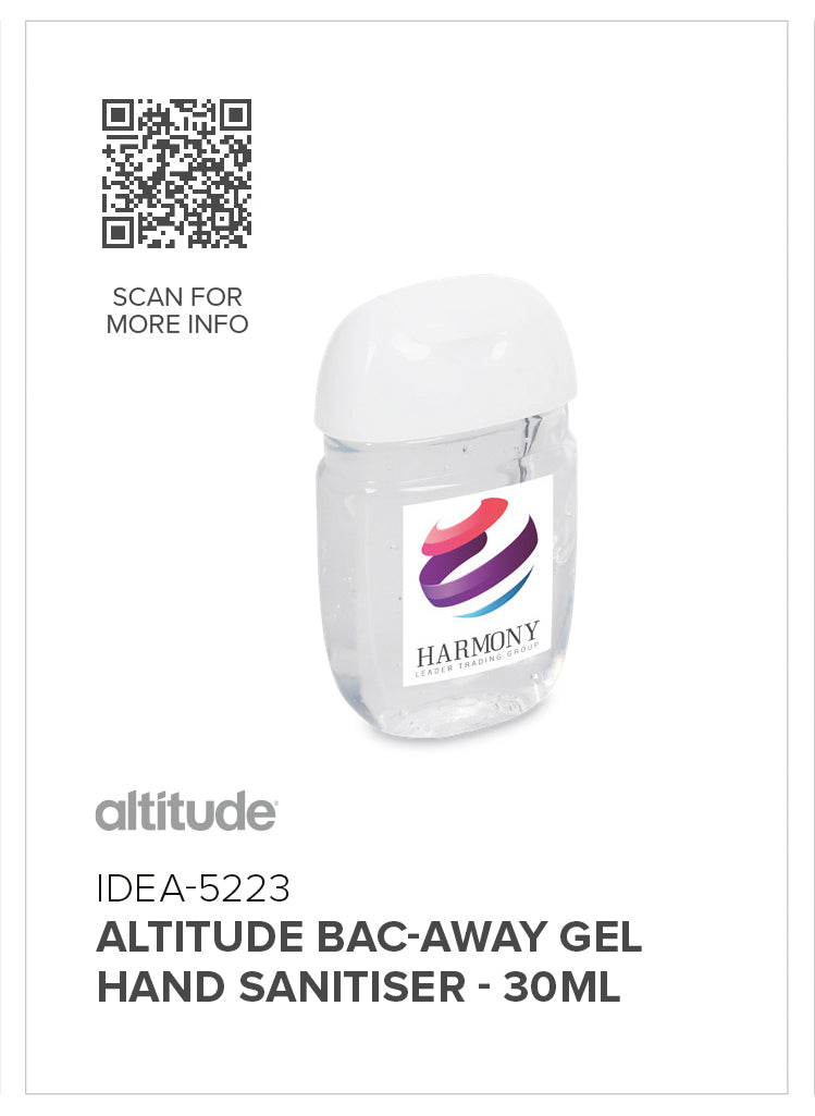 Altitude Bac-Away Gel Hand Sanitiser - 30ml-1