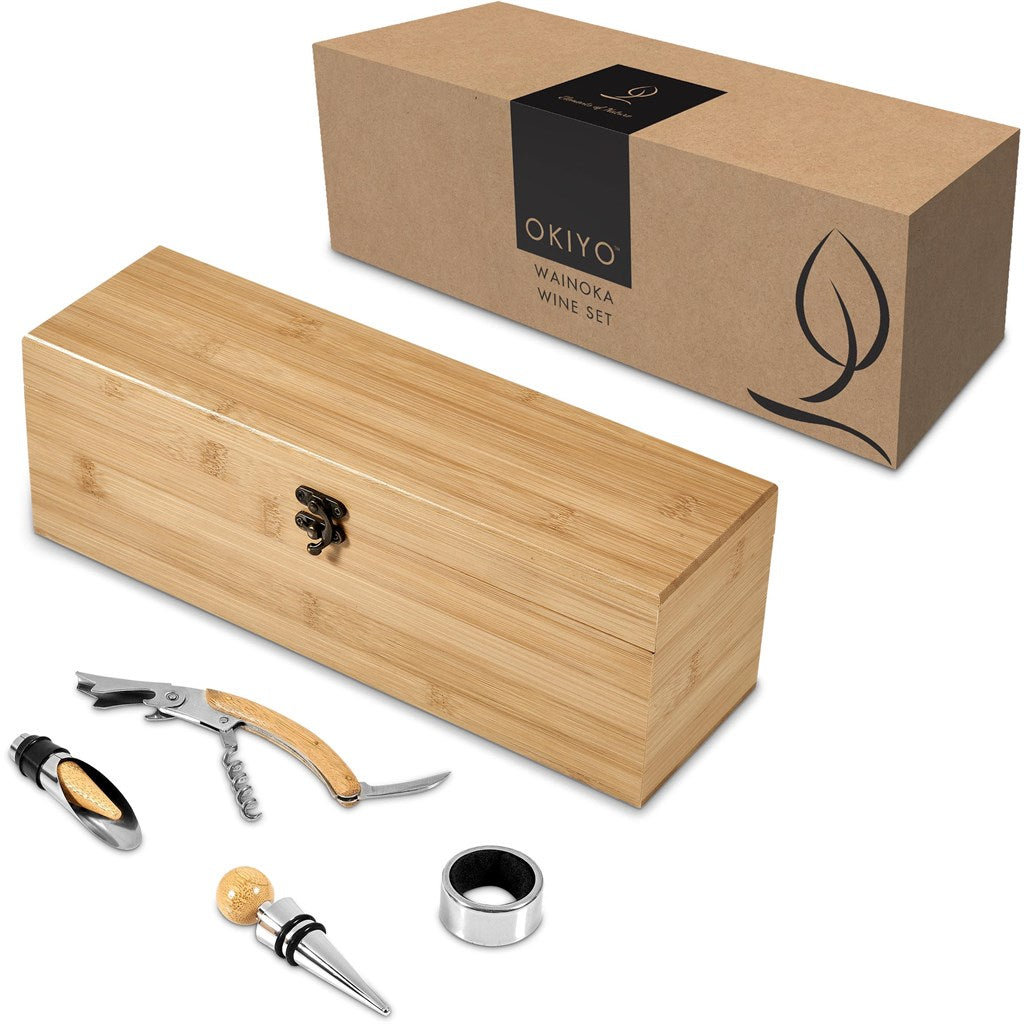 Okiyo Wainoka Bamboo Wine Set-7