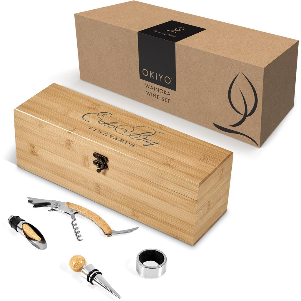Okiyo Wainoka Bamboo Wine Set-10