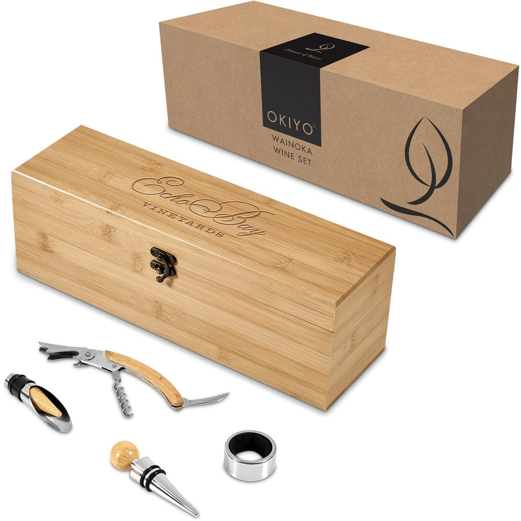 Okiyo Wainoka Bamboo Wine Set-6