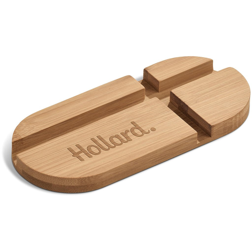 Okiyo Kurosu Bamboo Phone Stand-1