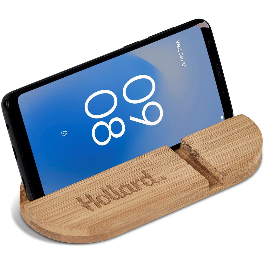 Okiyo Kurosu Bamboo Phone Stand-5