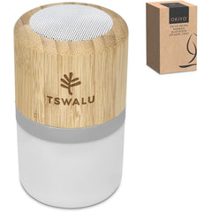 Okiyo Heiwa Bamboo Bluetooth Speaker & Night Light-1