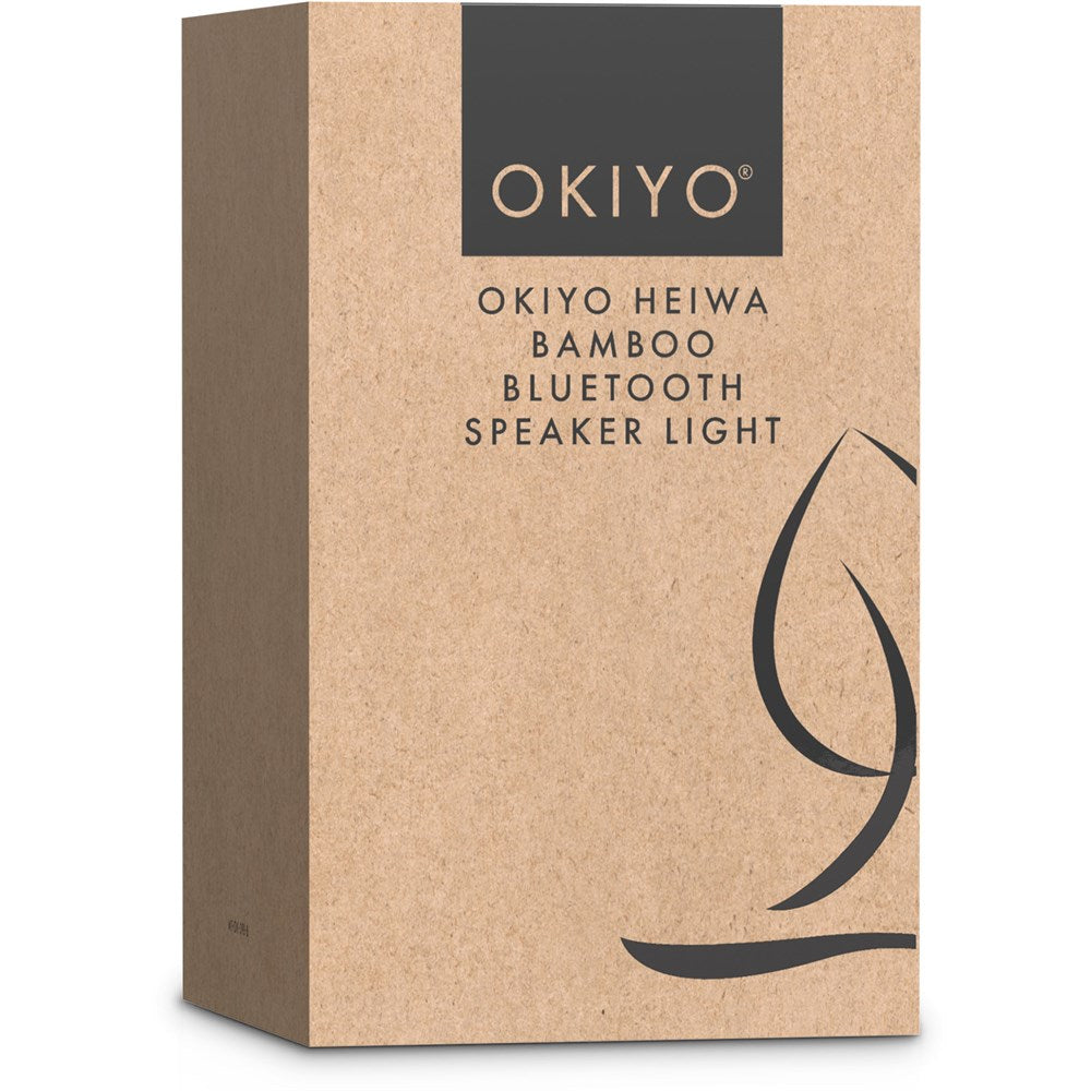 Okiyo Heiwa Bamboo Bluetooth Speaker & Night Light-3