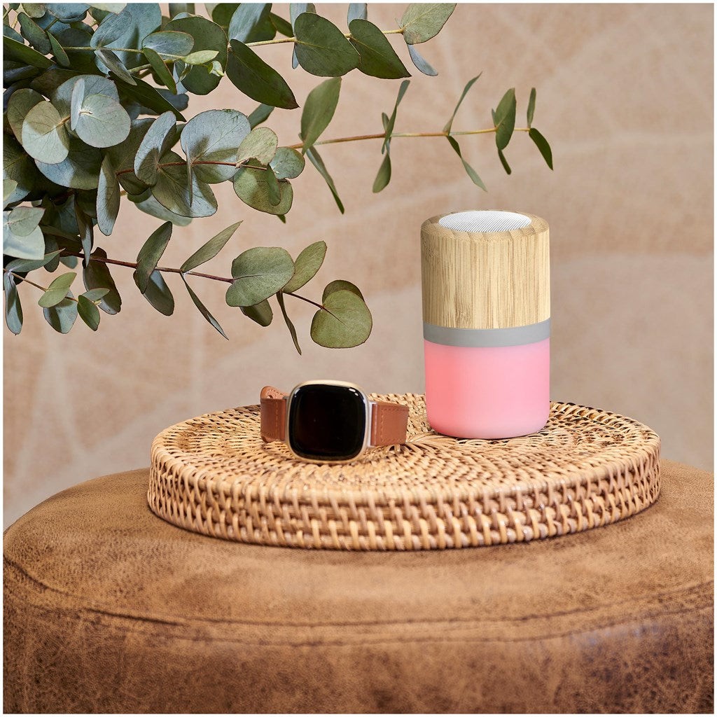 Okiyo Heiwa Bamboo Bluetooth Speaker & Night Light-5