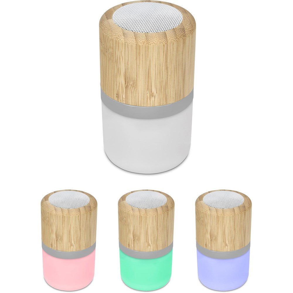 Okiyo Heiwa Bamboo Bluetooth Speaker & Night Light-11