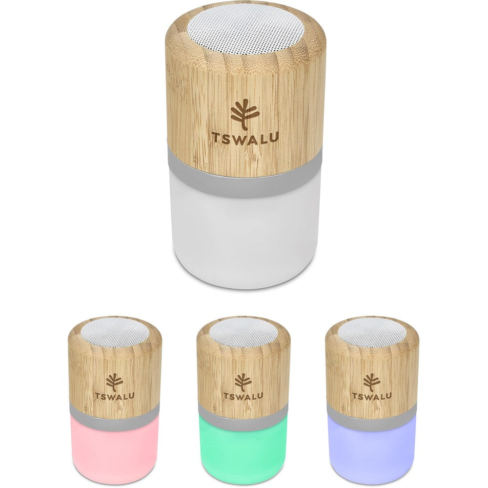 Okiyo Heiwa Bamboo Bluetooth Speaker & Night Light-10