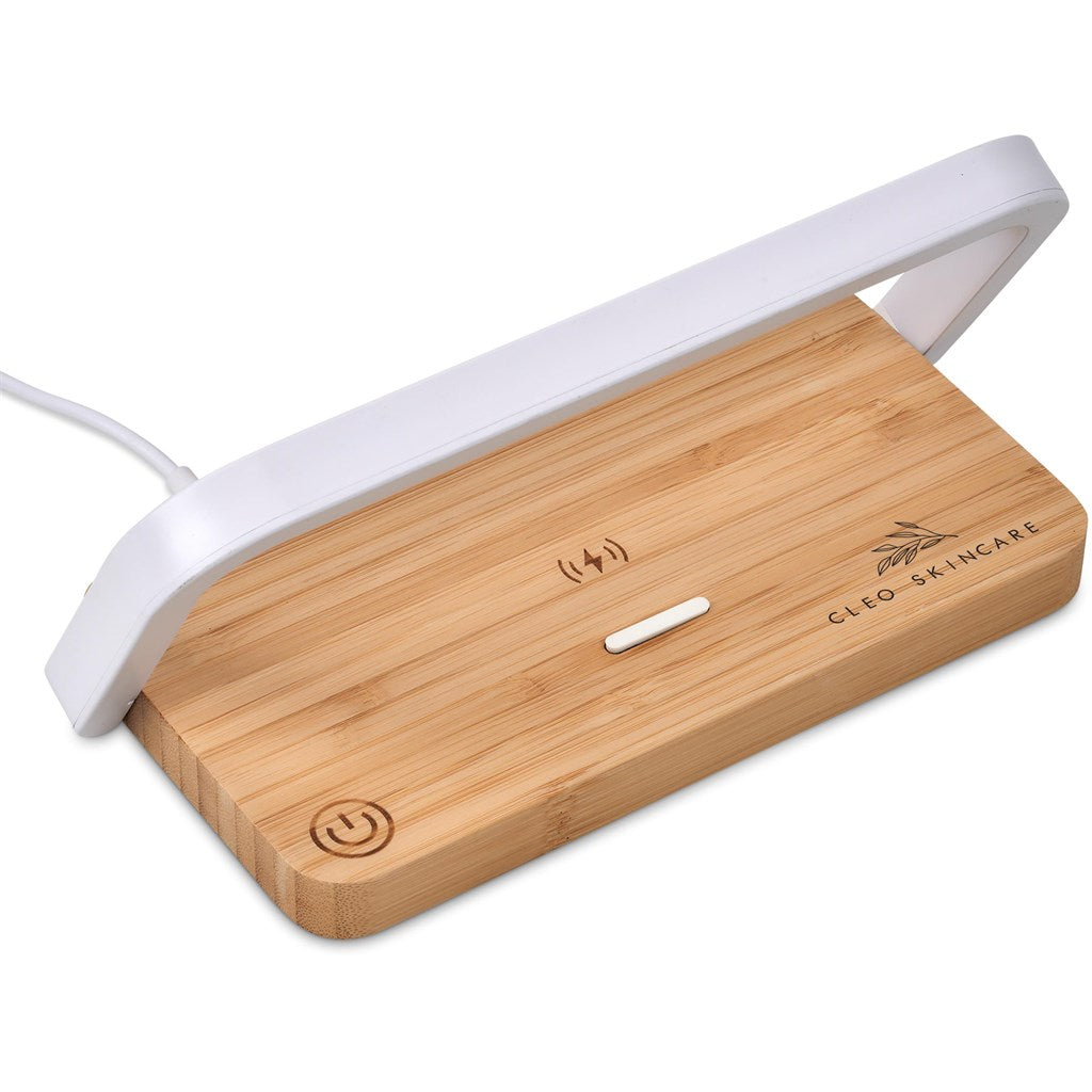 Okiyo Yoru Bamboo Wireless Charger & Night Light-4