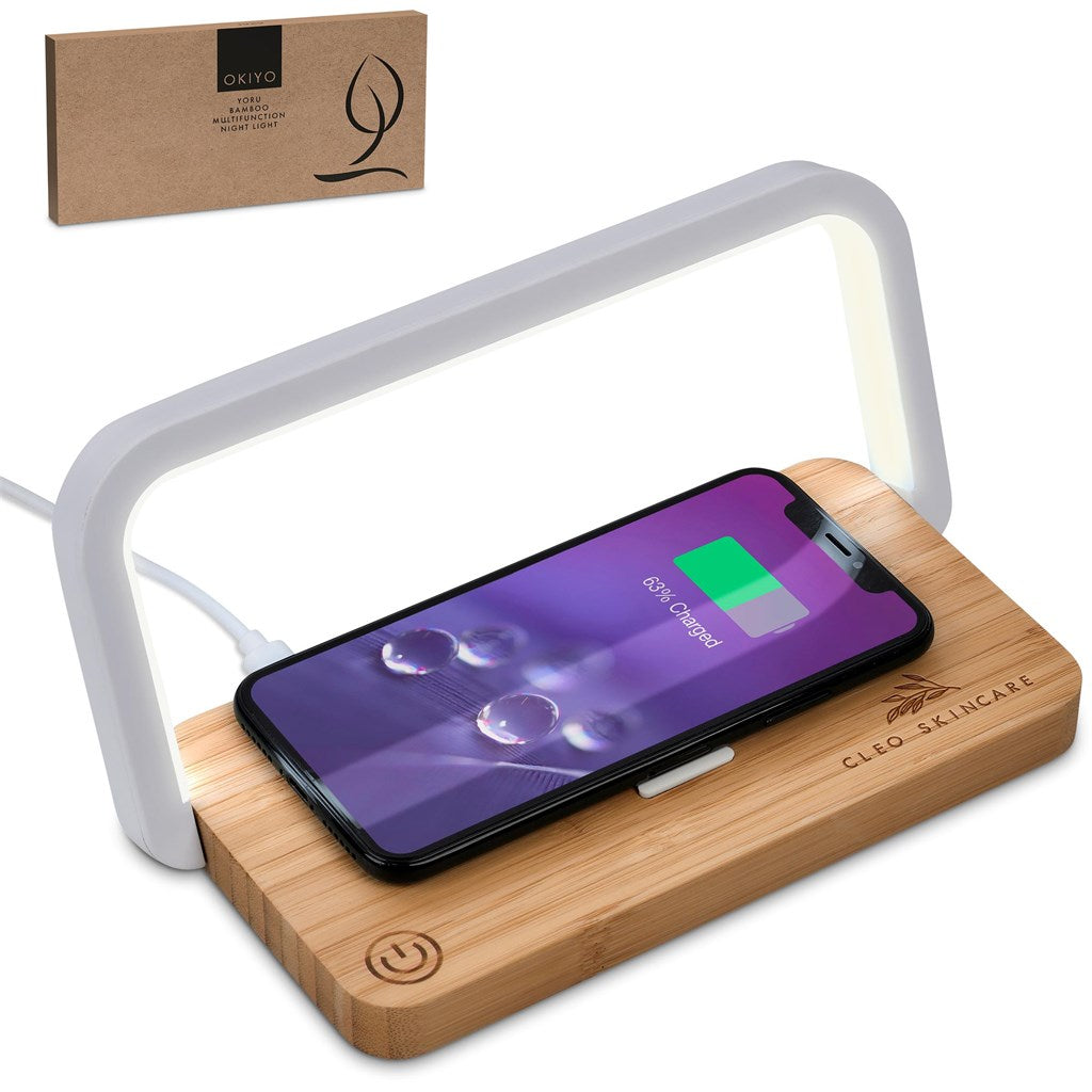 Okiyo Yoru Bamboo Wireless Charger & Night Light-22