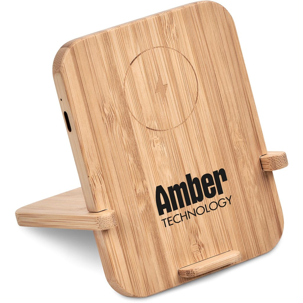 Okiyo Noryoku Bamboo Wireless Charging Phone Stand-3
