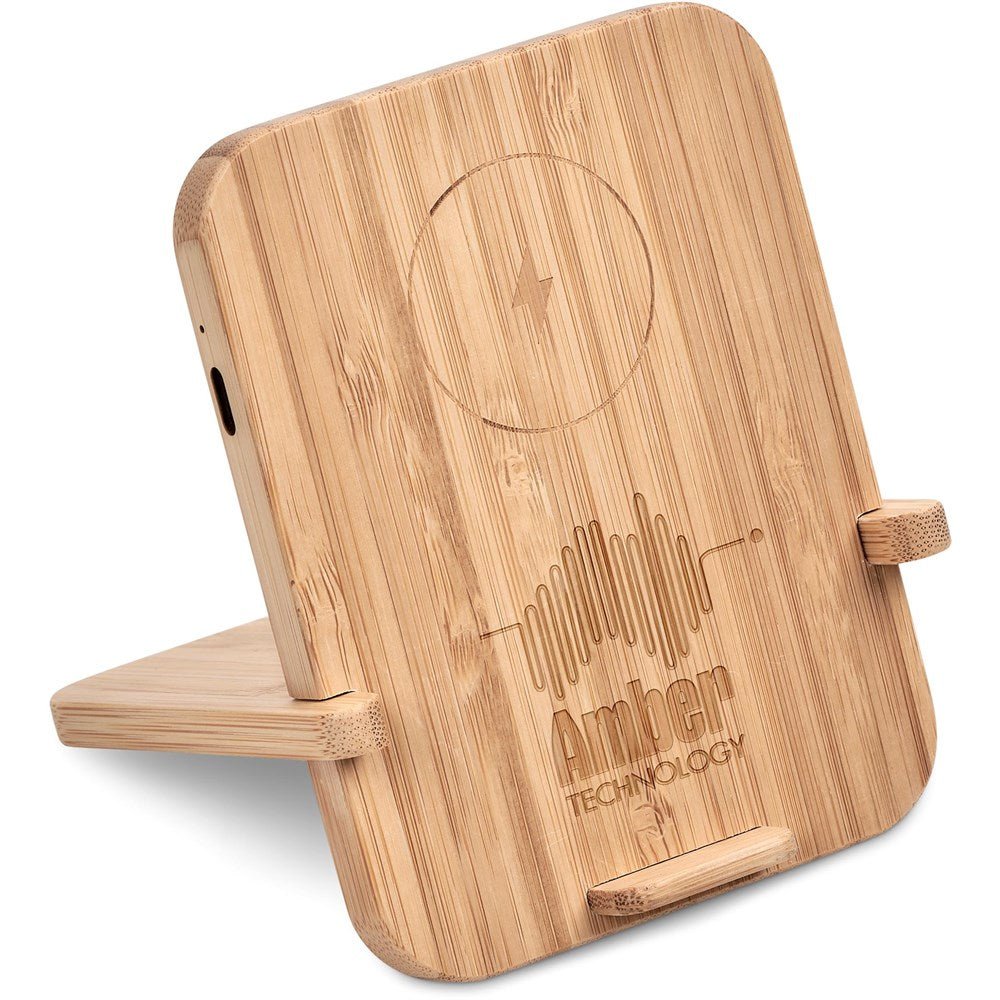 Okiyo Noryoku Bamboo Wireless Charging Phone Stand-1