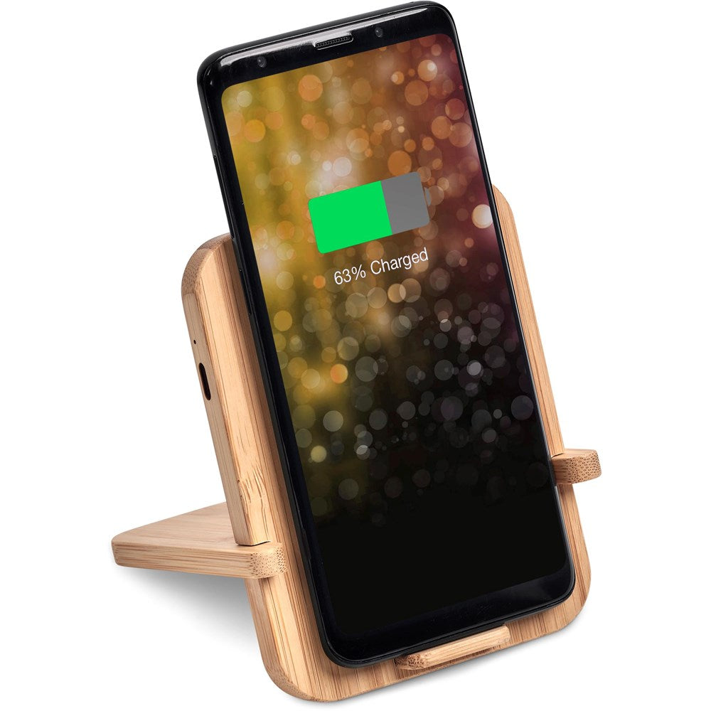 Okiyo Noryoku Bamboo Wireless Charging Phone Stand-3