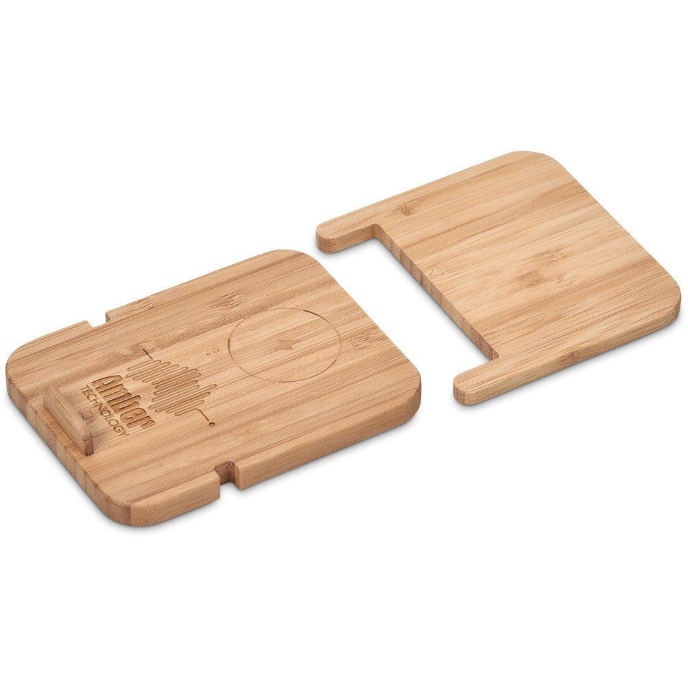 Okiyo Noryoku Bamboo Wireless Charging Phone Stand-4