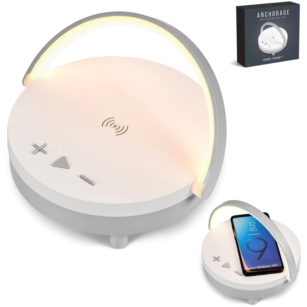 Swiss Cougar Anchorage Bluetooth Speaker, Wireless Charger & Night Light-19