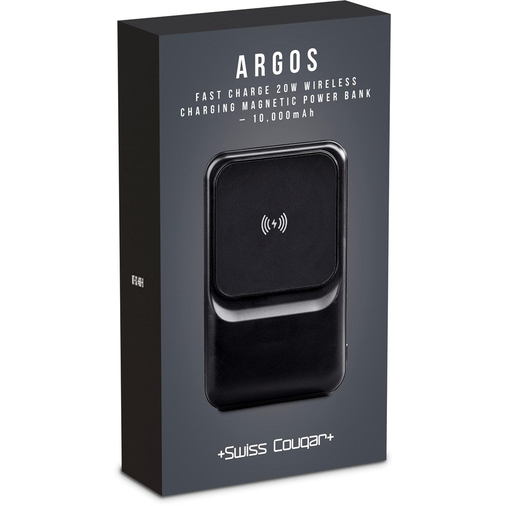 Swiss Cougar Argos fast Charge 20W Wireless Charging Magnetic Power Bank -10000mAh-10