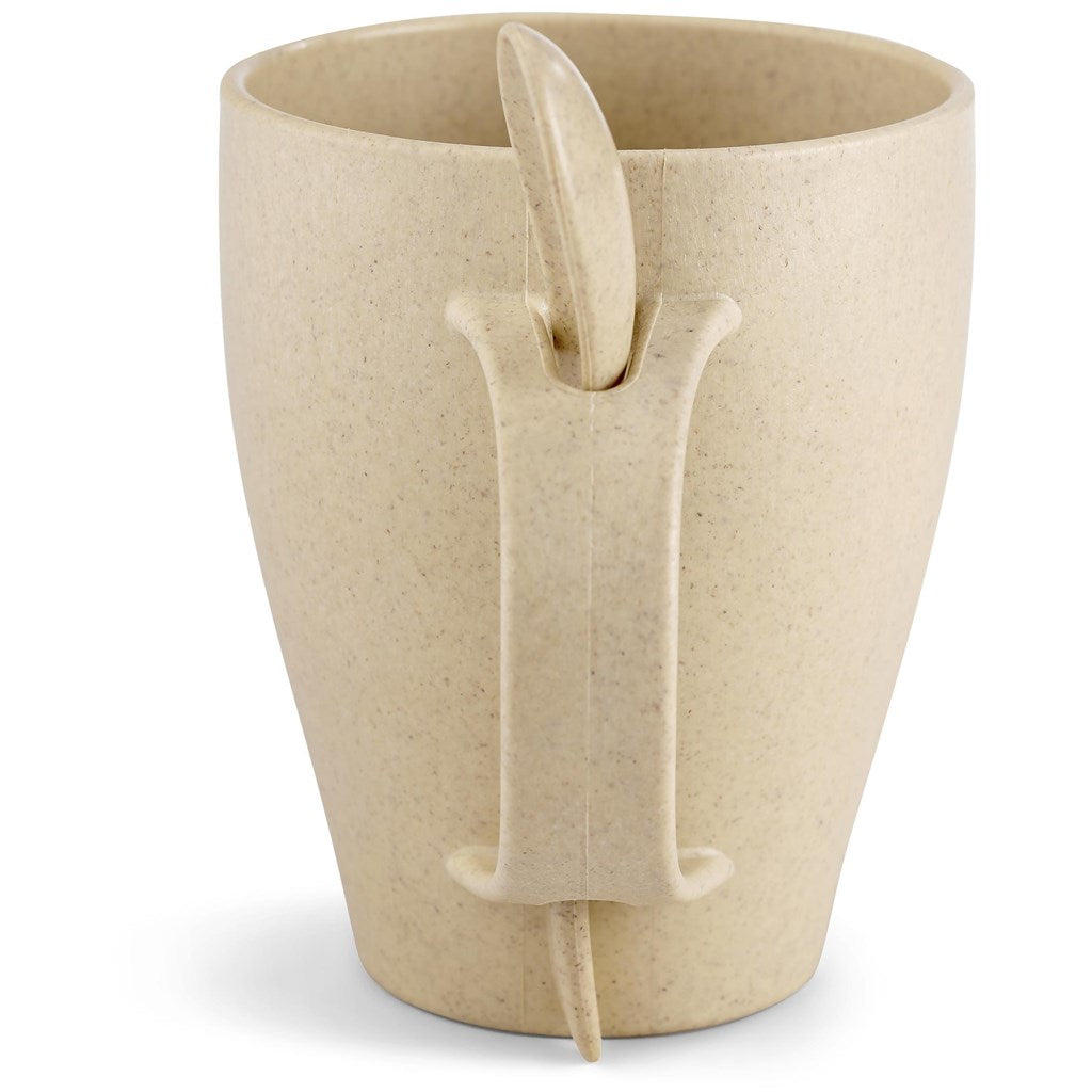 Okiyo Kawai Wheat Straw Mug & Spoon - 350ml-6