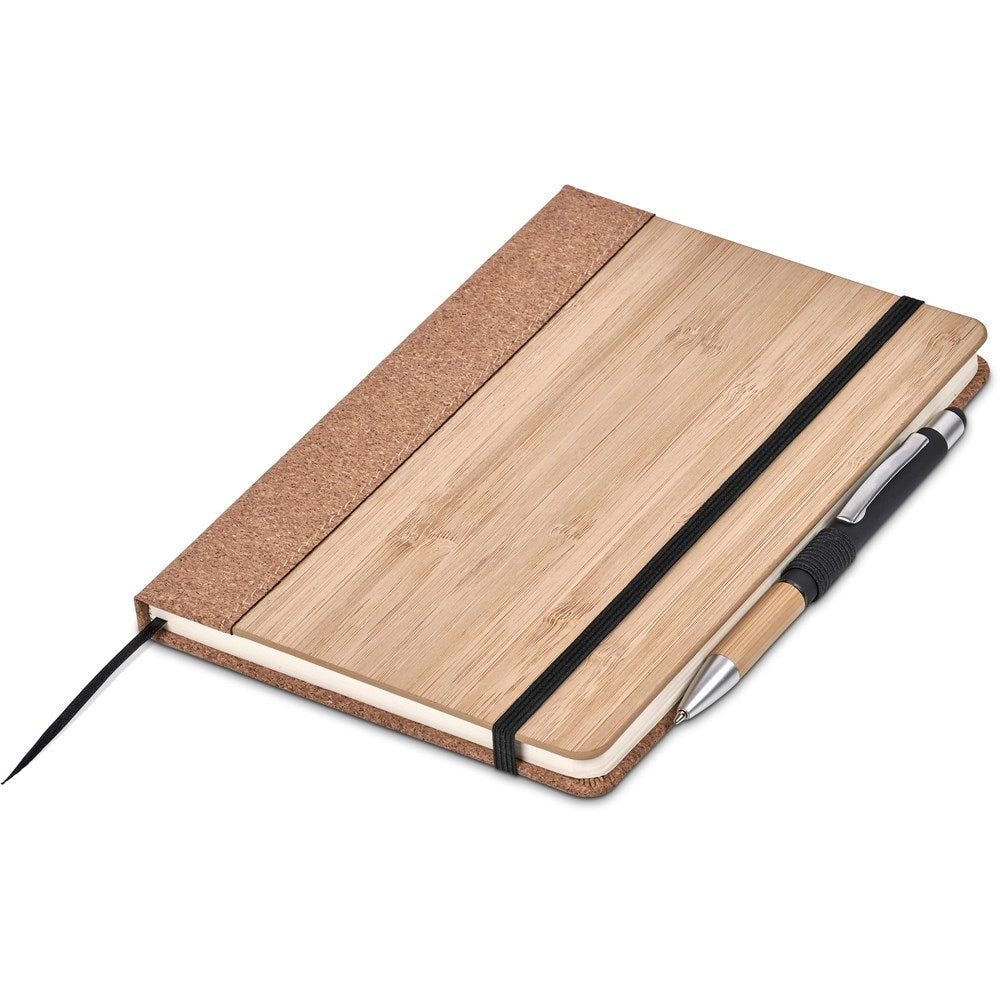 Okiyo Eri Bamboo & Cork Notebook & Pen Set-2