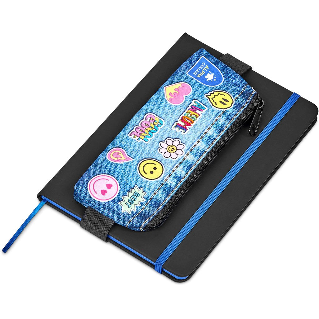 Hoppla Lagoon Polyester Pencil Case To Fit Over An A5 Notebook-5