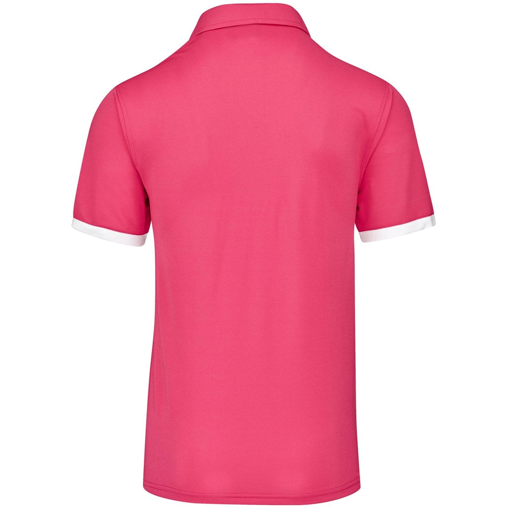 Mens Contest Golf Shirt - Pink-2