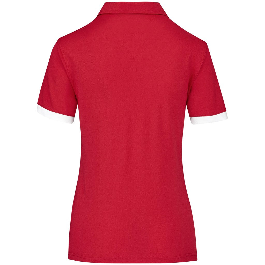 Ladies Contest Golf Shirt - Red-1