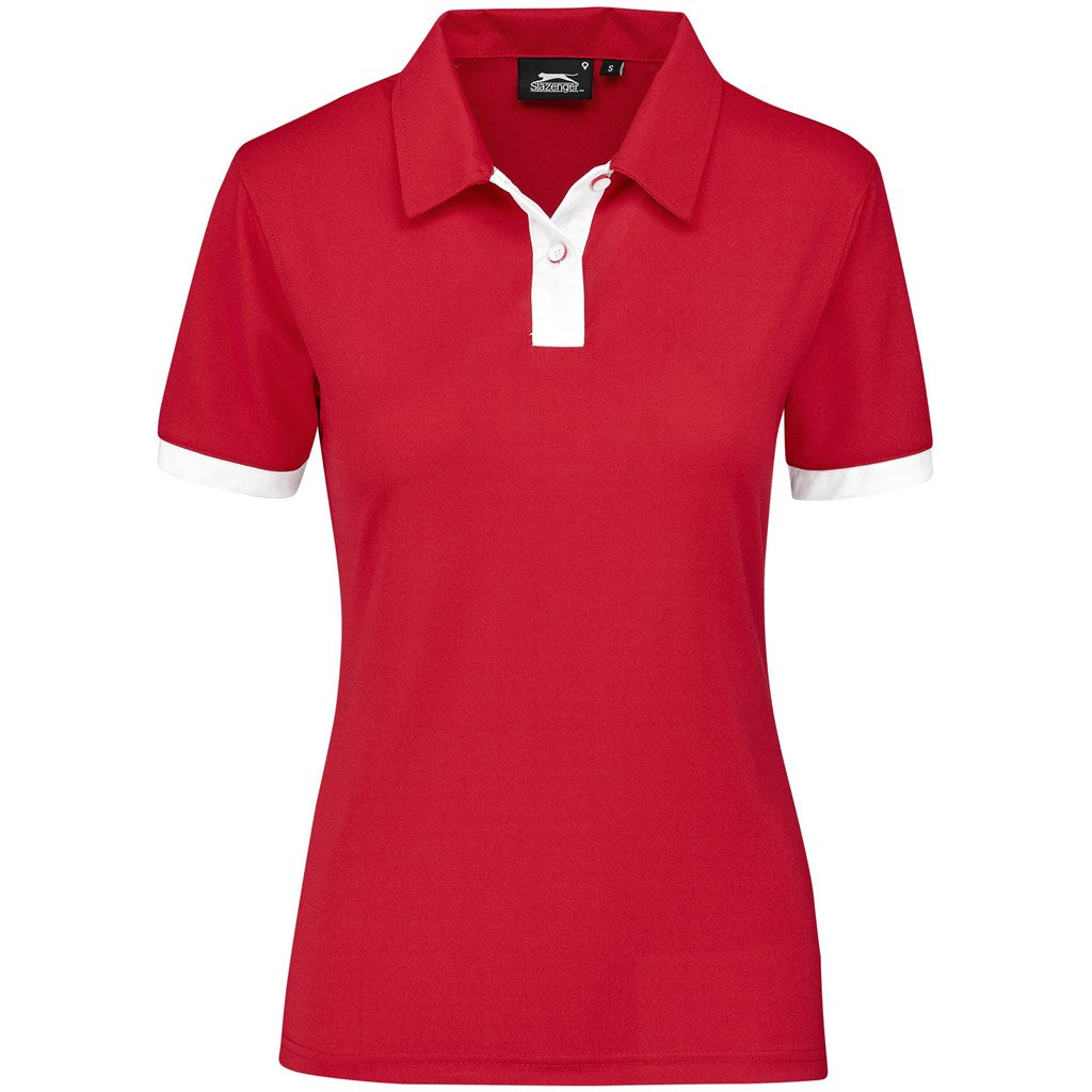 Ladies Contest Golf Shirt - Red-2