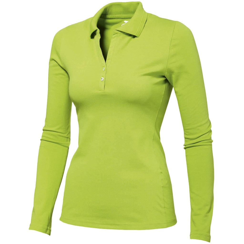 Ladies Long Sleeve Zenith Golf Shirt - Lime-0