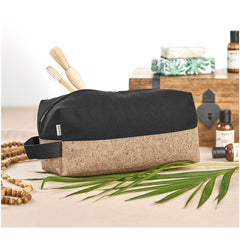 Okiyo Koruku Cork & Cotton Toiletry Bag-3