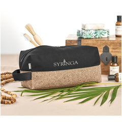 Okiyo Koruku Cork & Cotton Toiletry Bag-2