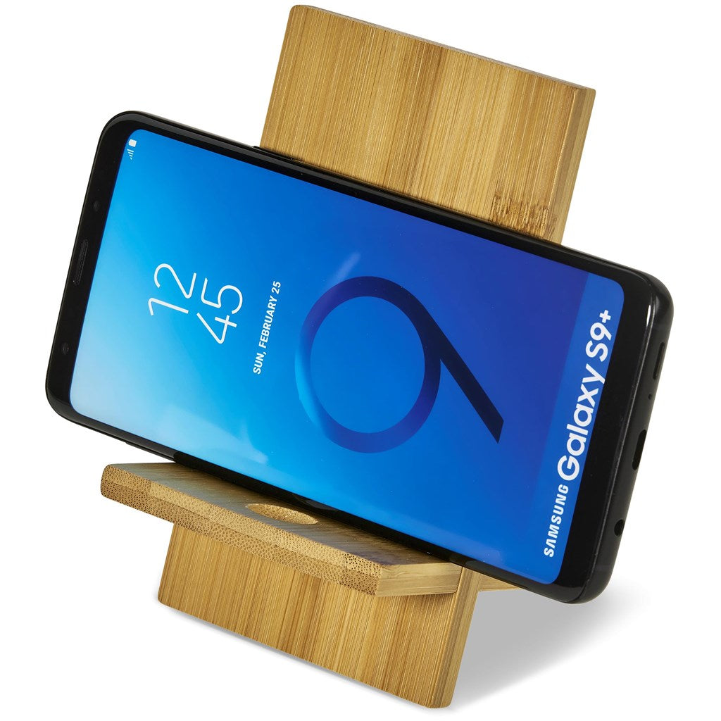 Okiyo Ekslens Bamboo Phone Stand-4