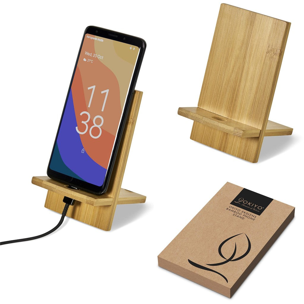 Okiyo Ekslens Bamboo Phone Stand-8