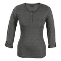 145g Henley Long Sleeve T-Shirt Ladies