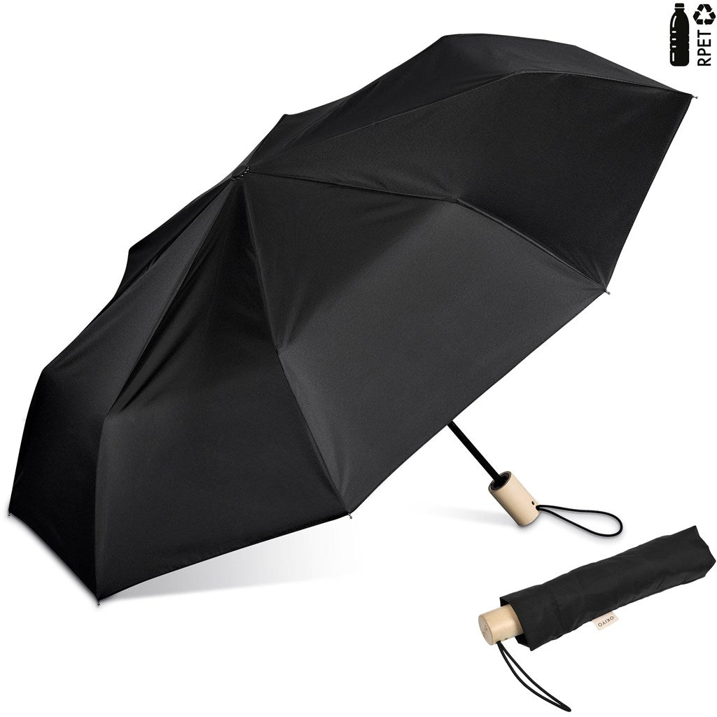 Okiyo Ameno Recycled PET Auto-Open Compact Umbrella-6